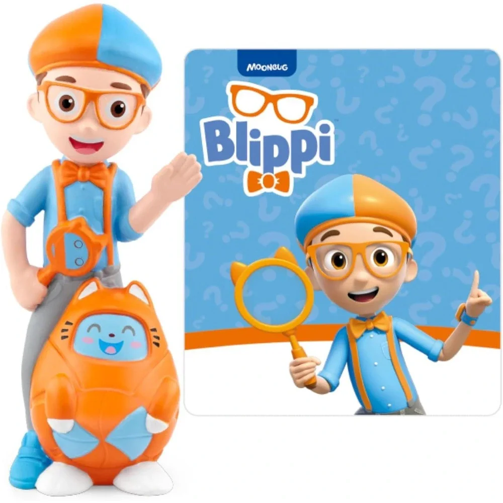 Tonies Blippi Moonbug Audio Play Figurine for Toniebox Orange Blue Hand-Painted